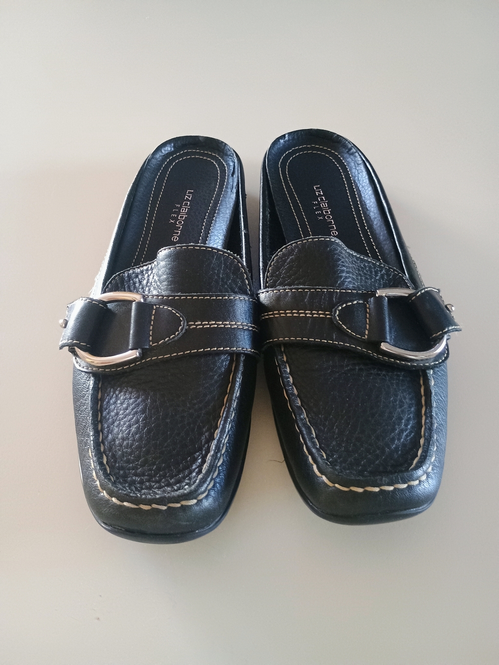 Liz Claiborne Leather Mules